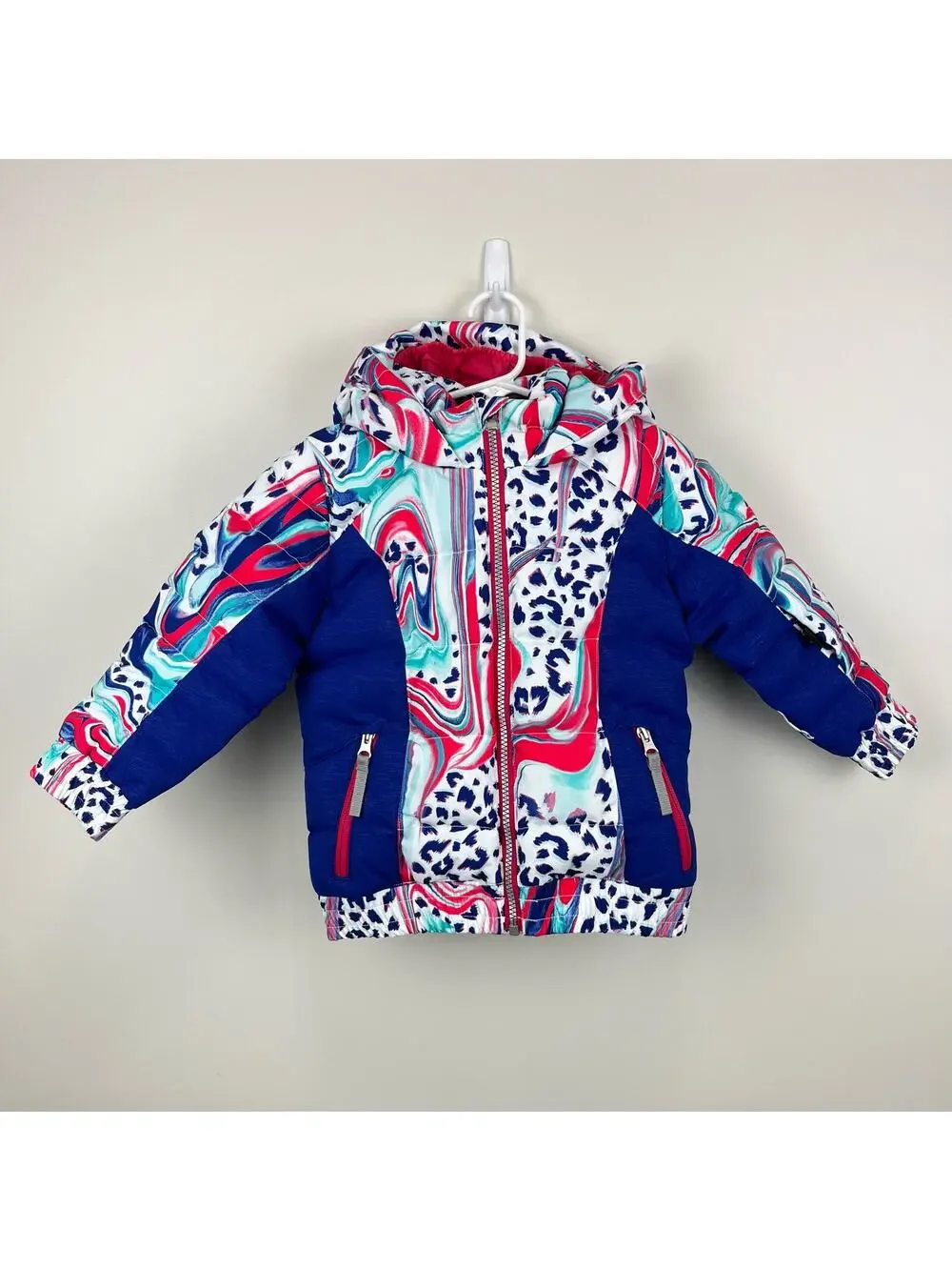 Spyder Girls Bitsy Atlas Synthetic Down Ski Jacket Marbled 2T NWT